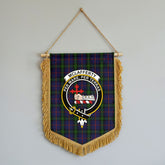 McLafferty Tartan Crest Wall Hanging Banner - Wood Pole