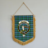 Mitchell Ancient Tartan Crest Wall Hanging Banner - Wood Pole