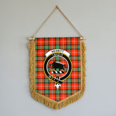 Nesbitt Ancient Tartan Crest Wall Hanging Banner - Wood Pole
