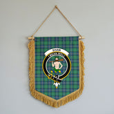 Shaw (of Sauchie) Ancient Tartan Crest Wall Hanging Banner - Wood Pole