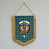 Smith Ancient Tartan Crest Wall Hanging Banner - Wood Pole
