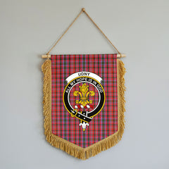 Udny Tartan Crest Wall Hanging Banner - Wood Pole