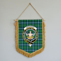 Urquhart Ancient Tartan Crest Wall Hanging Banner - Wood Pole