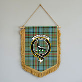 Walkinshaw Tartan Crest Wall Hanging Banner - Wood Pole
