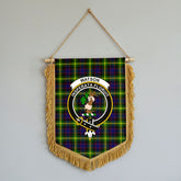 Watson Modern Tartan Crest Wall Hanging Banner - Wood Pole