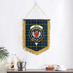 Smith Modern Tartan Crest Wall Hanging Banner