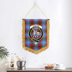 Trotter Tartan Crest Wall Hanging Banner