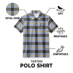 Bell of the Borders Tartan Crest Birdseye Mesh Polo Shirt