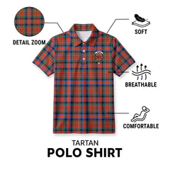McDuff Ancient Tartan Crest Birdseye Mesh Polo Shirt
