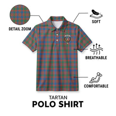 McIntyre Ancient Tartan Crest Birdseye Mesh Polo Shirt