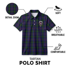 McLafferty Tartan Crest Birdseye Mesh Polo Shirt