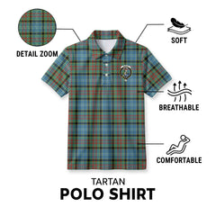 Paisley District Tartan Crest Birdseye Mesh Polo Shirt