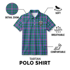 Ralston Tartan Crest Birdseye Mesh Polo Shirt