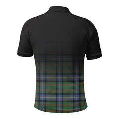 Cochrane Ancient Tartan Crest Polo Shirt - Thistle Black Style