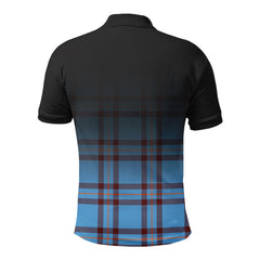 Elliot Ancient Tartan Crest Polo Shirt - Thistle Black Style