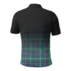 Inglis Ancient Tartan Crest Polo Shirt - Thistle Black Style