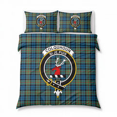 Colquhoun Ancient Tartan Crest Bedding Set