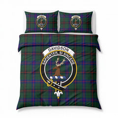 Davidson Modern Tartan Crest Bedding Set