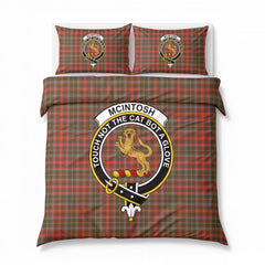McIntosh Hunting Weathered Tartan Crest Bedding Set