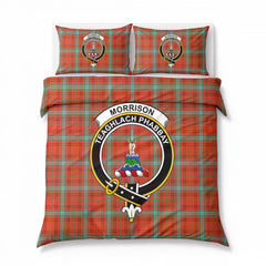 Morrison Red Ancient Tartan Crest Bedding Set
