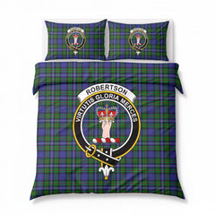 Robertson Hunting Modern Tartan Crest Bedding Set