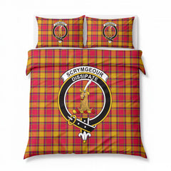 Scrymgeour Tartan Crest Bedding Set