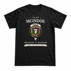 McIndoe Tartan Crest Mischief and Mayhem T-shirt