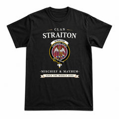 Straiton Tartan Crest Mischief and Mayhem T-shirt