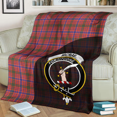 McRae Ancient Tartan Crest Blanket Wave Style
