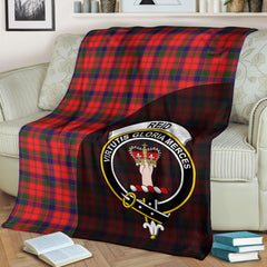 Reid Modern Tartan Crest Blanket Wave Style