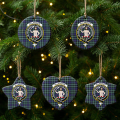 Allardice Tartan Crest Christmas Ceramic Ornament