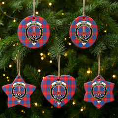 Blane Tartan Crest Christmas Ceramic Ornament