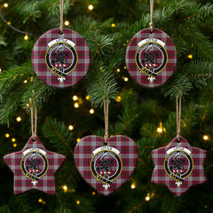 Little Tartan Crest Christmas Ceramic Ornament