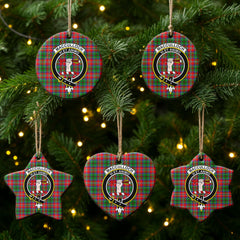 MacCulloch (McCulloch) Tartan Crest Christmas Ceramic Ornament