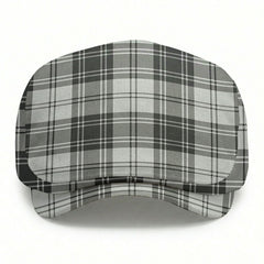Douglas Grey Modern Tartan Flat Caps