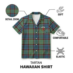 MacNicol Hunting Ancient Tartan Crest Hawaiian Shirt