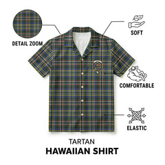 Scott Green Modern Tartan Crest Hawaiian Shirt