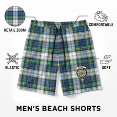 Gordon Dress Ancient Tartan Crest Men's Beach Shorts