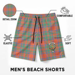 MacKintosh Ancient Tartan Crest Men's Beach Shorts