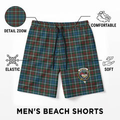 McConnell Tartan Crest Men's Beach Shorts