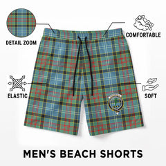 Porterfield Tartan Crest Men's Beach Shorts