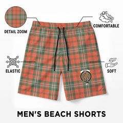 Scott Ancient Tartan Crest Men's Beach Shorts