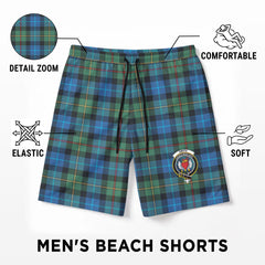 Smith Ancient Tartan Crest Men's Beach Shorts