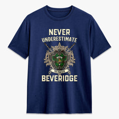 Beveridge Tartan Crest 2D T-shirt - Never Underestimate Style