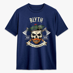 Blyth Tartan Crest 2D T-shirt - Alba Skull Style