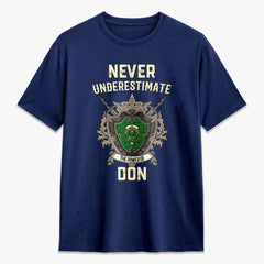 Don Tartan Crest 2D T-shirt - Never Underestimate Style