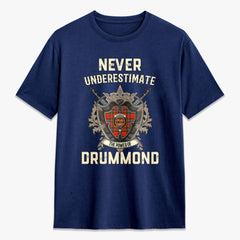 Drummond of Perth Tartan Crest 2D T-shirt - Never Underestimate Style
