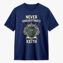 Keith Ancient Tartan Crest 2D T-shirt - Never Underestimate Style