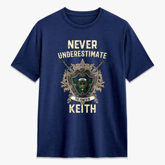 Keith Modern Tartan Crest 2D T-shirt - Never Underestimate Style