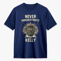 Kelly Dress Tartan Crest 2D T-shirt - Never Underestimate Style